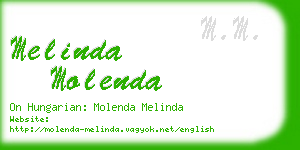 melinda molenda business card